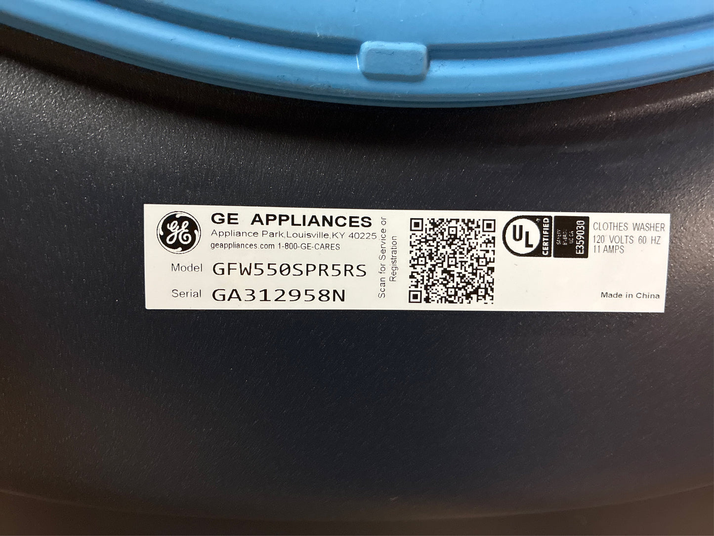 GE Front Load Washer with OdorBlock
