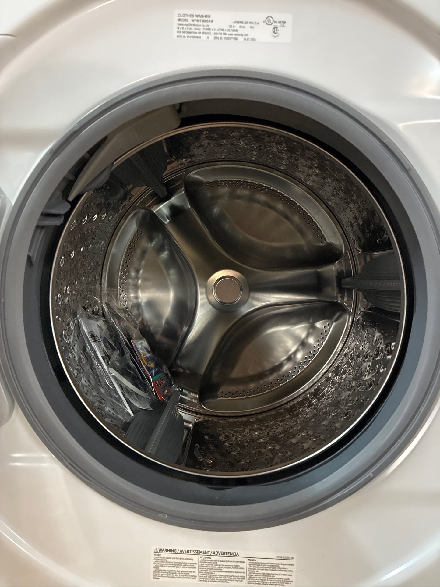 Samsung 4.5 cu. ft Front Load Washer White