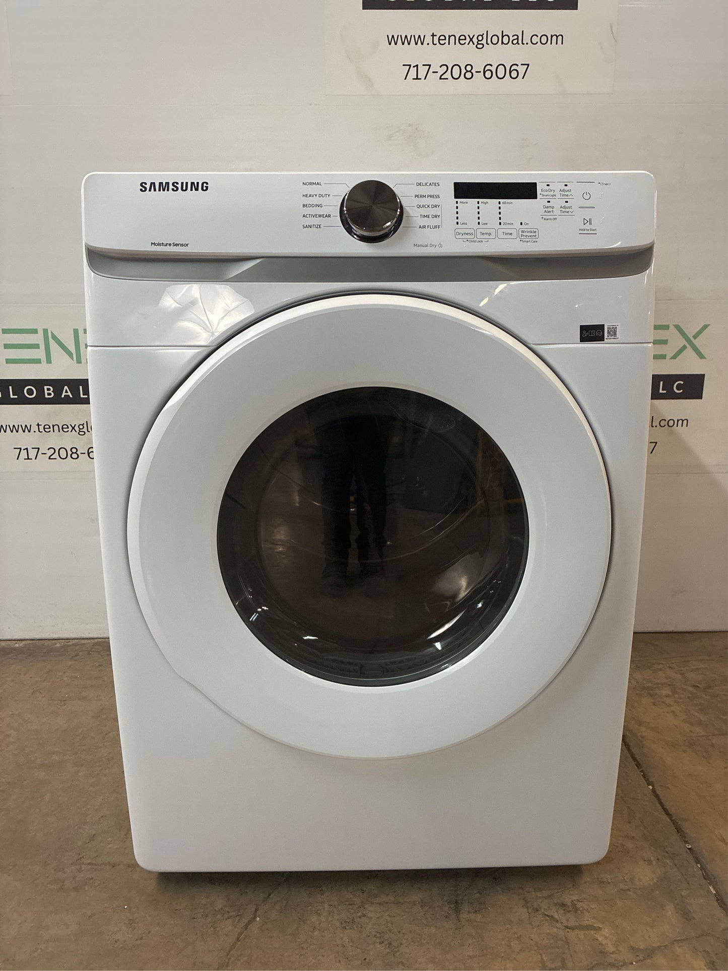 Samsung 7.5-cu ft Stackable Dryer (White)