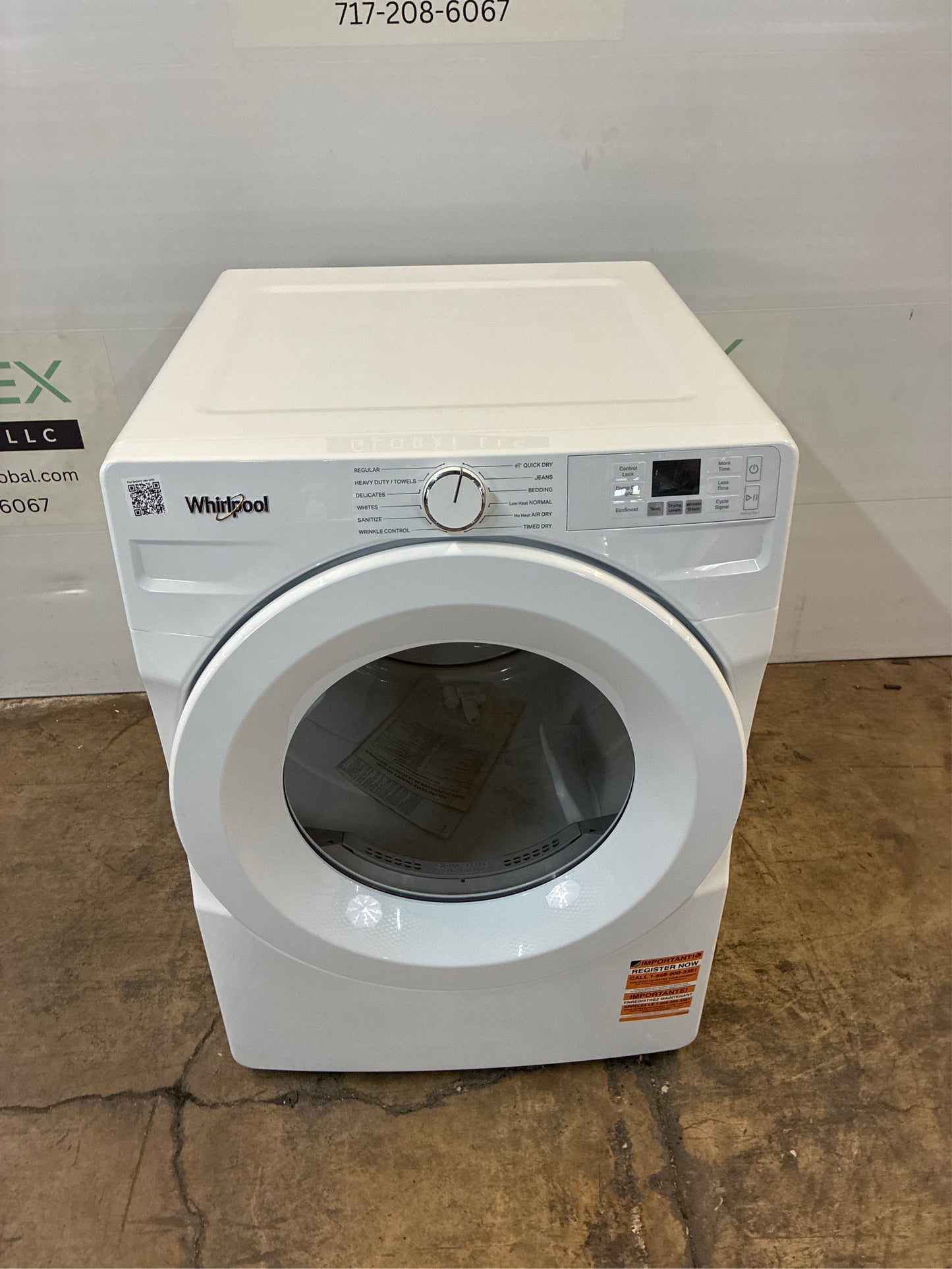 Whirlpool 7.4 Cu. Ft. Electric Dryer, Quick Dry