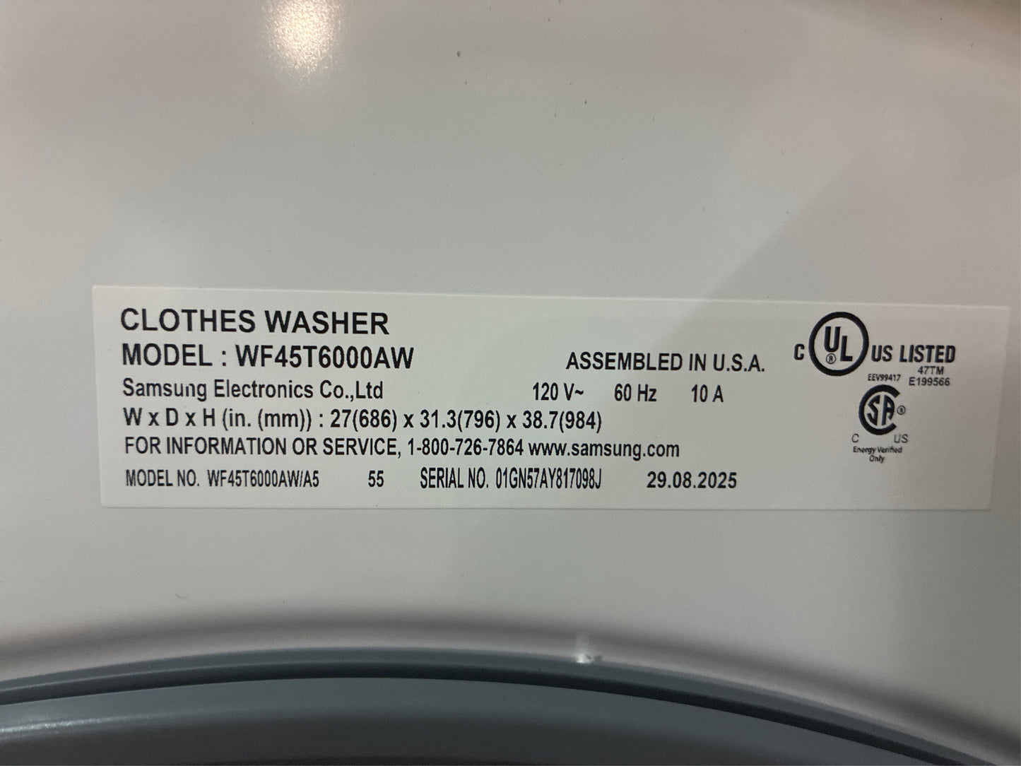 Samsung - 4.5 cu. ft. Front-Load Washer White