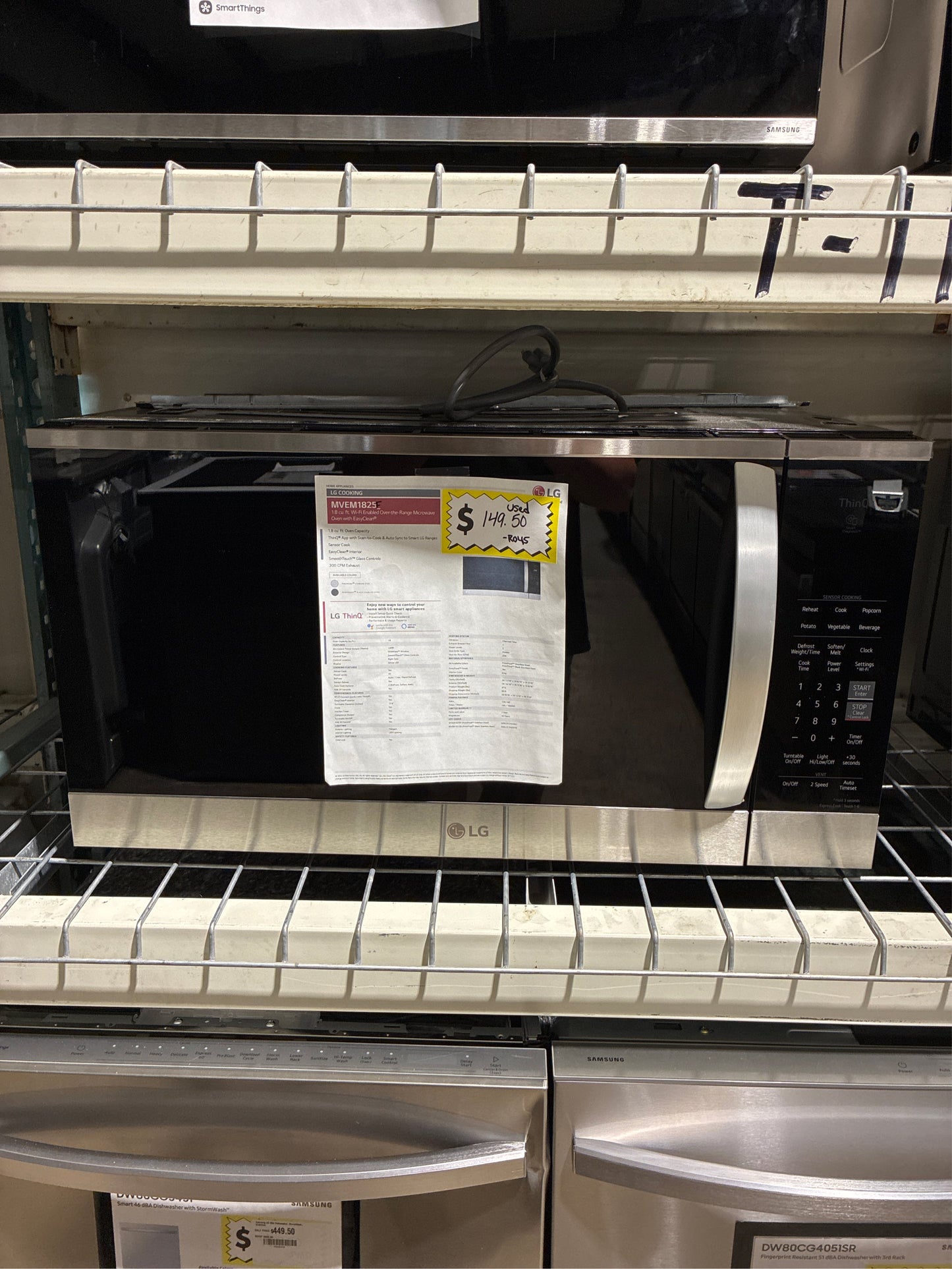 LG Smart Over the Range Microwave, 1.8 cu. ft.