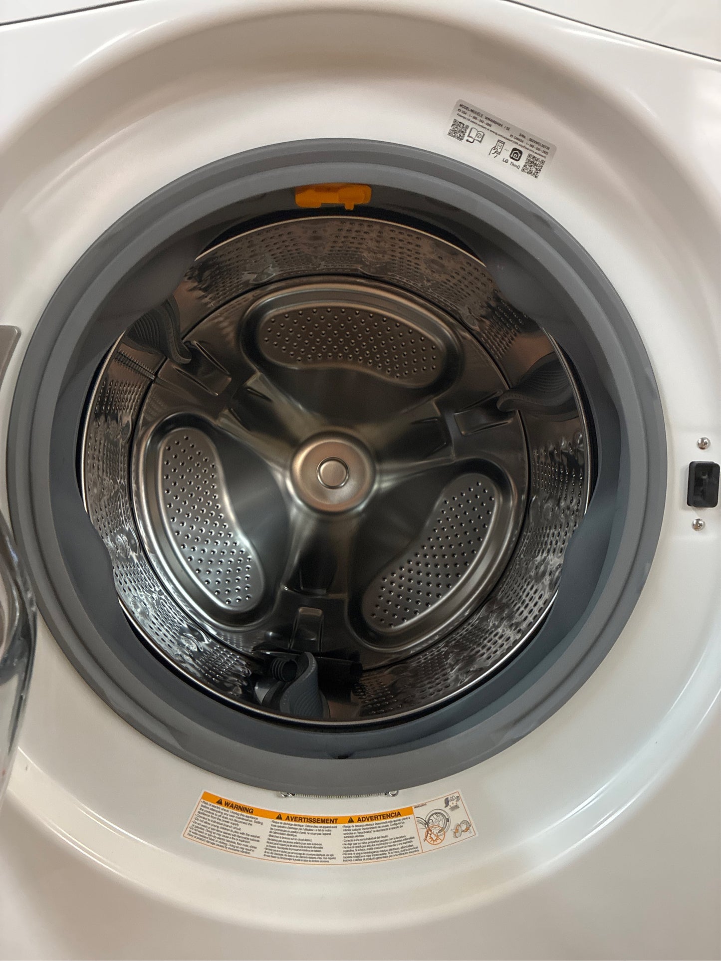 LG 4.5 Cu. Ft. Stackable Front Load Washer - White