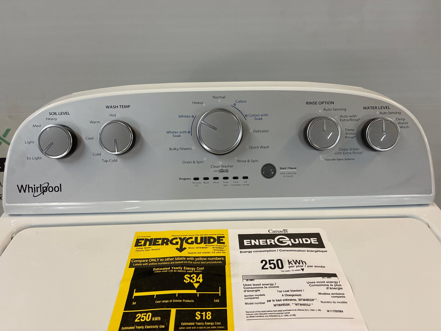 27.5 in. 3.8 cu. ft. High-Efficiency Washer