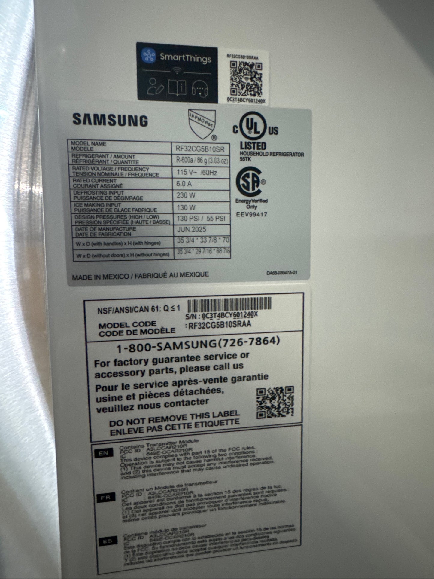 Samsung 31 cu. ft. 3-Door French Door Refrigerator Stainless S