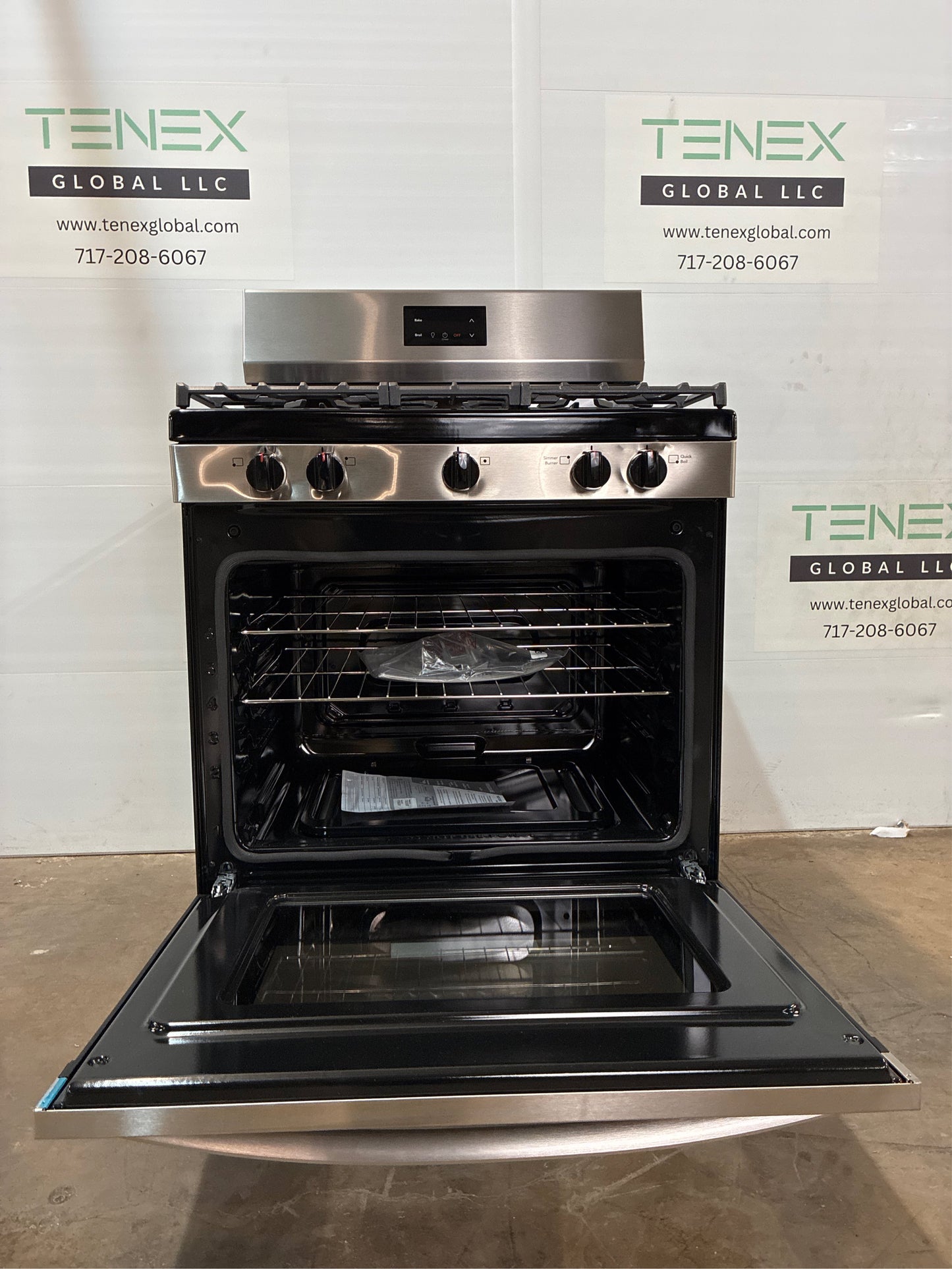 Frigidaire 30 in. 5-Burner Gas Range, Stainless Steel