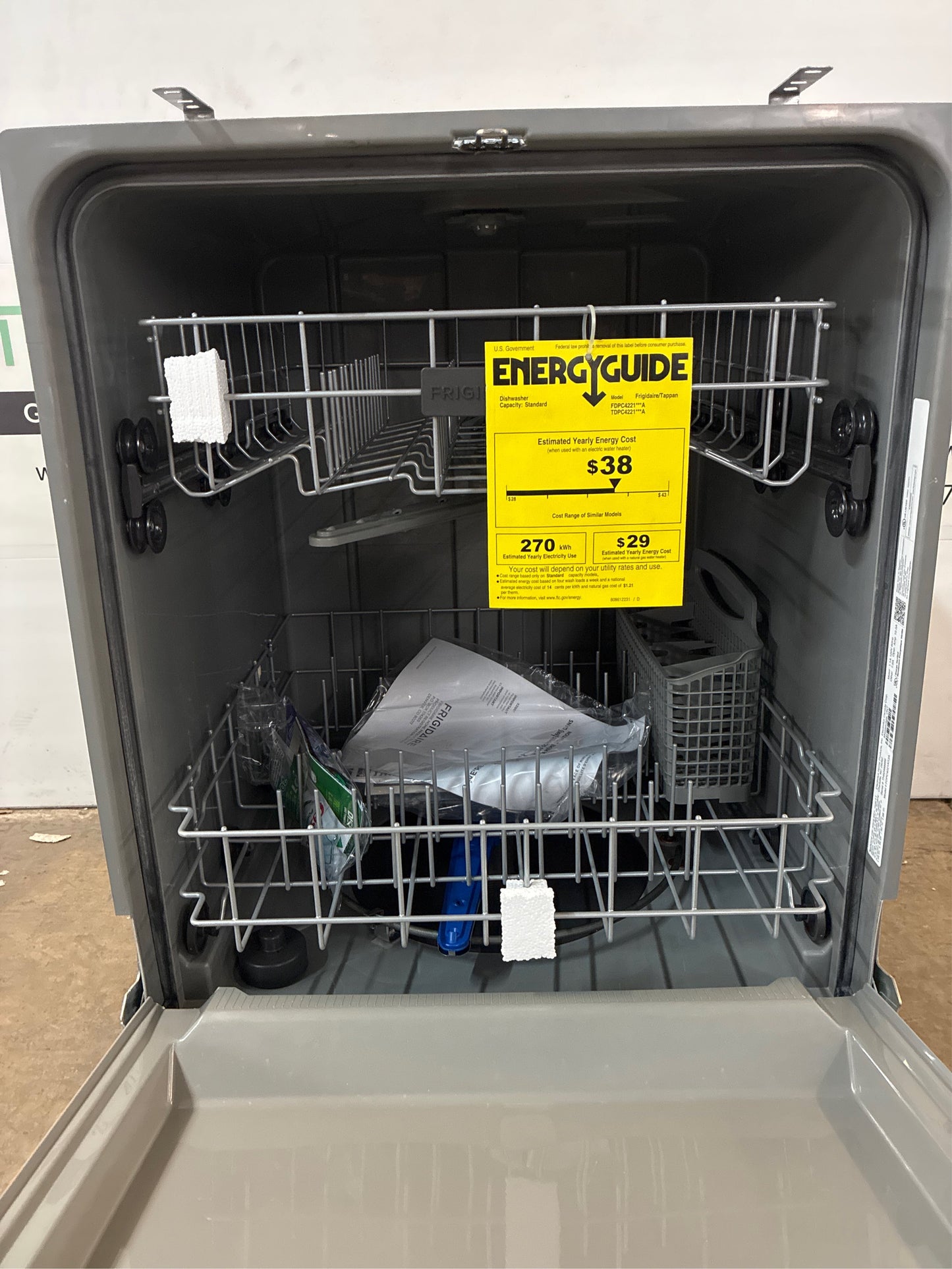 Frigidaire 24 in. Stainless Dishwasher., Tall Tub