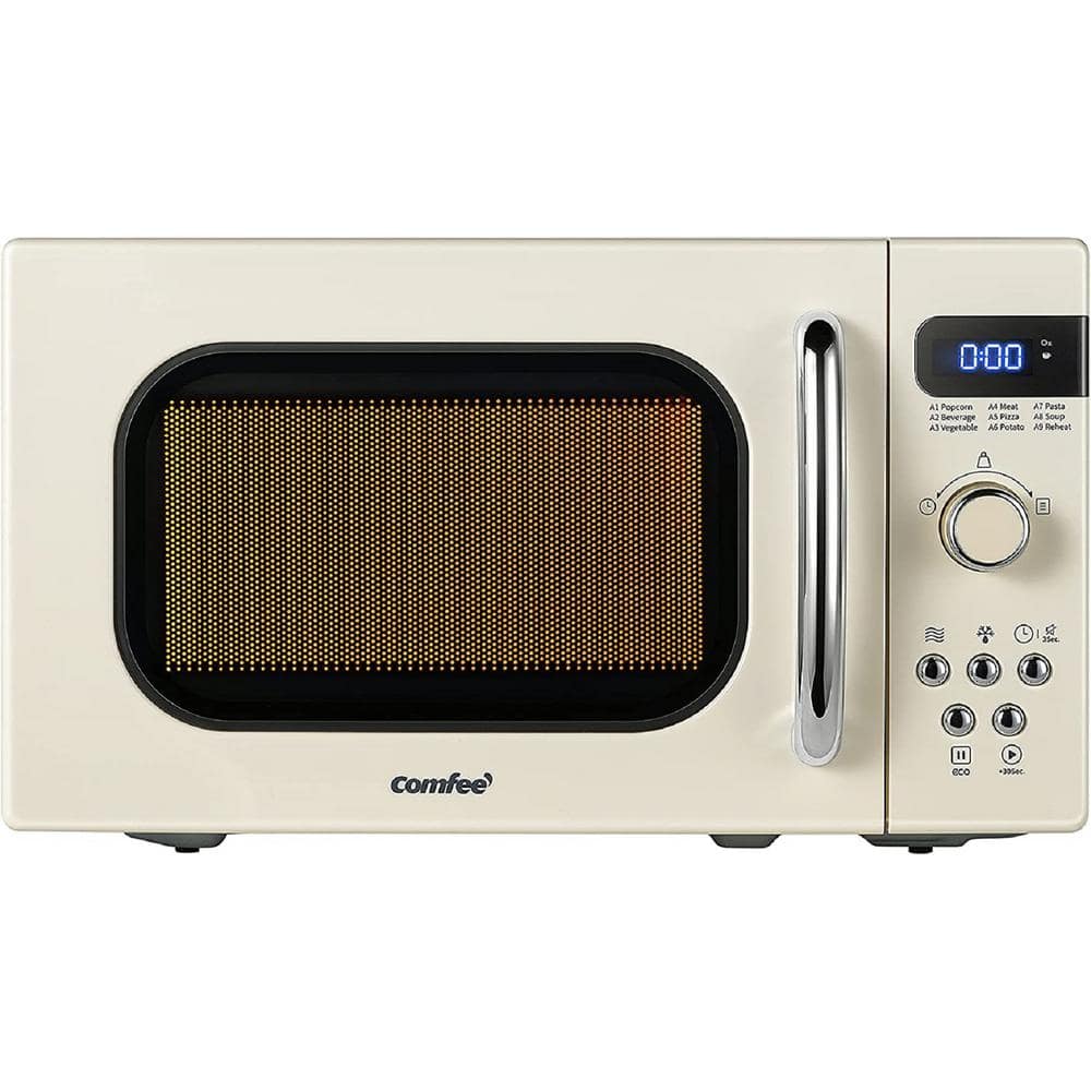 Comfee' 0.7 cu.ft. 700W Compact Microwave in Cream
