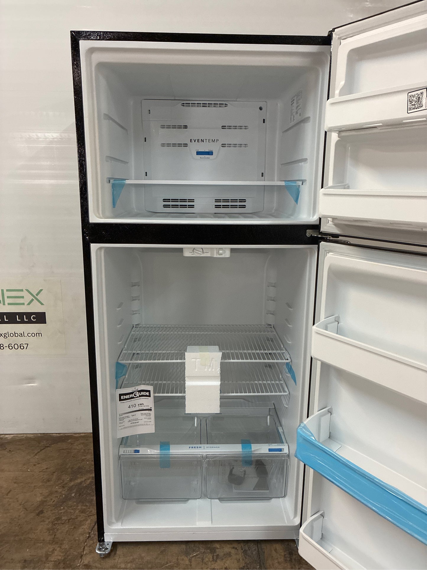 Frigidaire 18.3 Cu. Ft. Top Freezer Refrigerator, Black