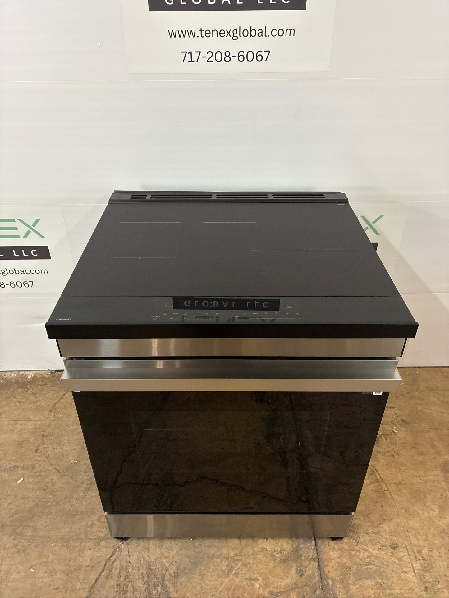 Bespoke 30 in. 6.3 cu.ft. 4 Burner Element Smart Slide-In Induction Range w/ AirFry in Stainless Steel