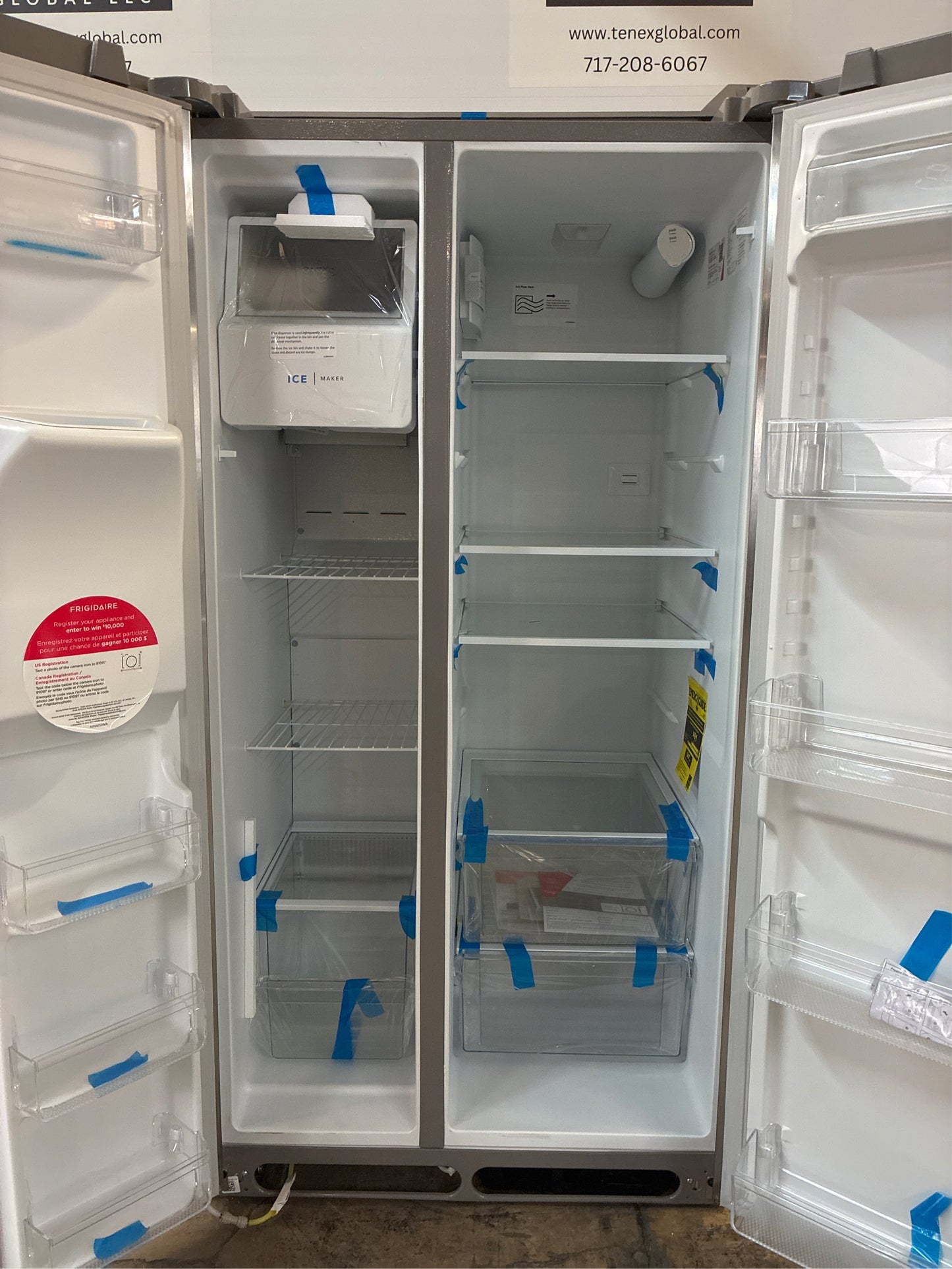 Frigidaire 36 in. Side-by-Side, 25.6 cu ft, SS Refrigerator