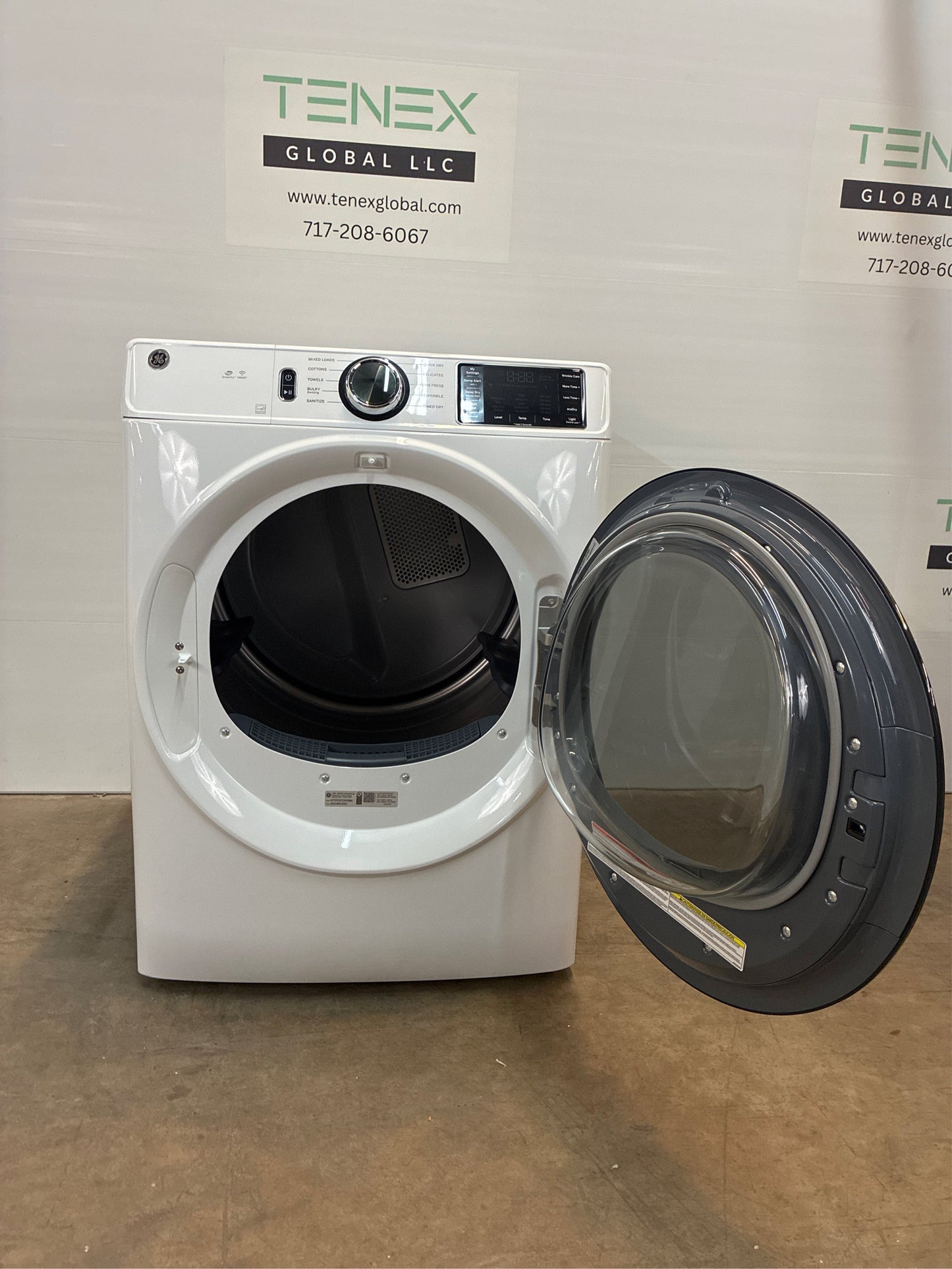 GE 7.8-cu ft Stackable Electric Dryer (White)