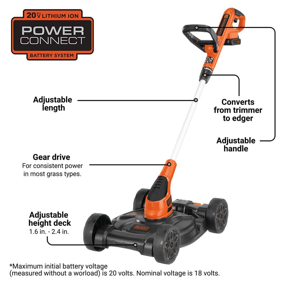 20V MAX 3-in-1 String Trimmer & Mower Kit