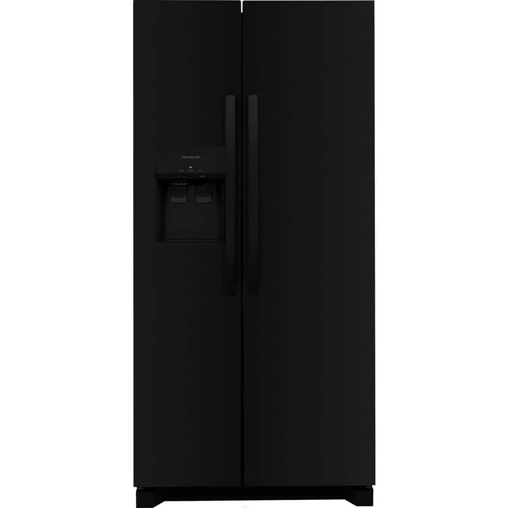 Frigidaire 22.3 cu. ft. 33'' Side by Side Fridge, Black