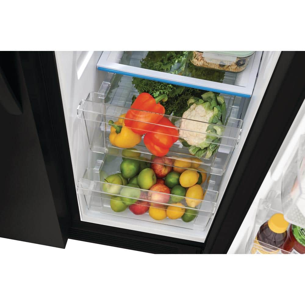 Frigidaire 22.3 cu. ft. 33'' Side by Side Fridge, Black