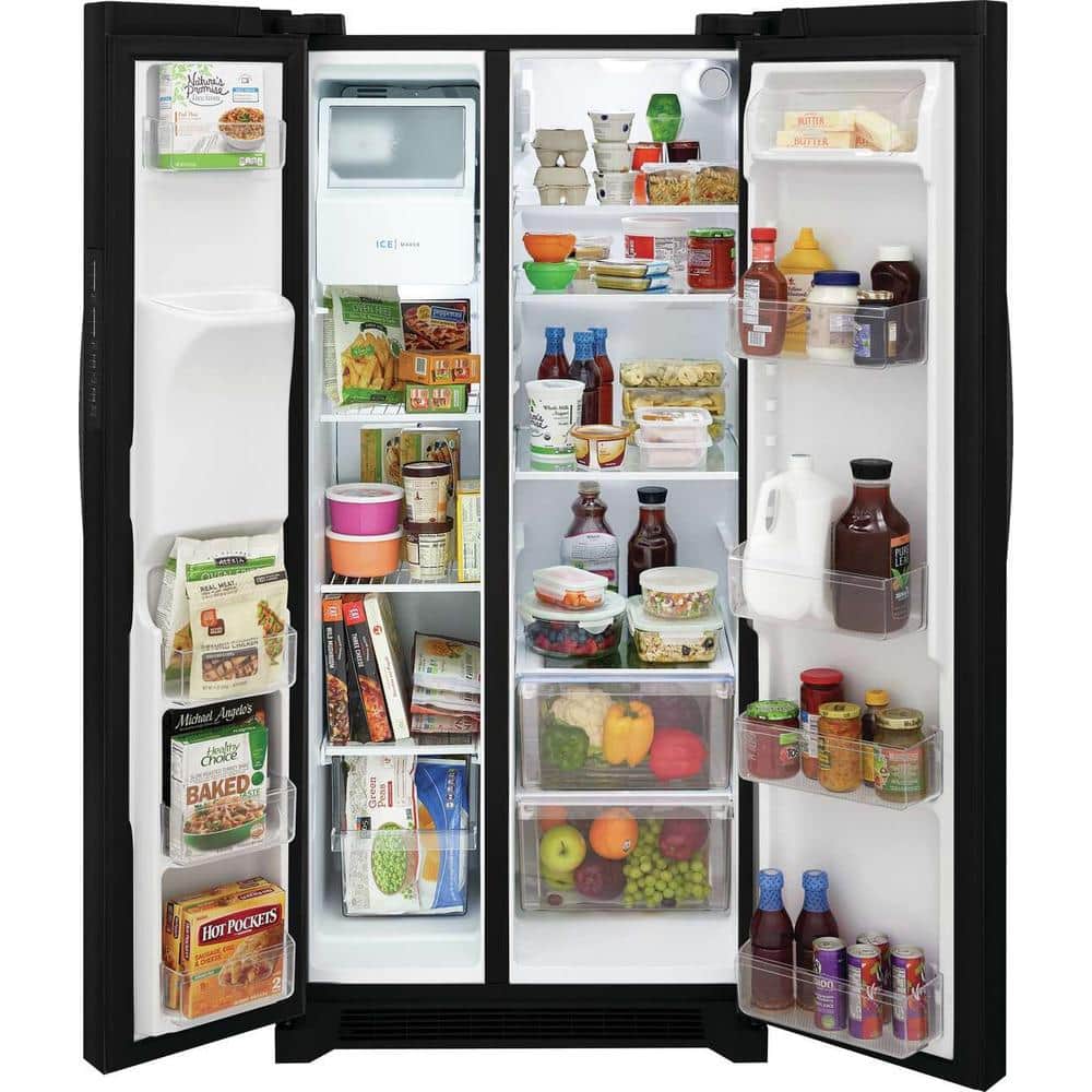 Frigidaire 22.3 cu. ft. 33'' Side by Side Fridge, Black