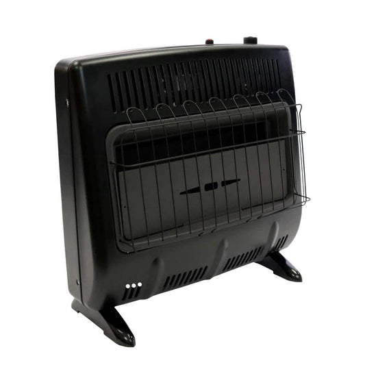 30,000 BTU Vent Free Blue Flame Heater - Black