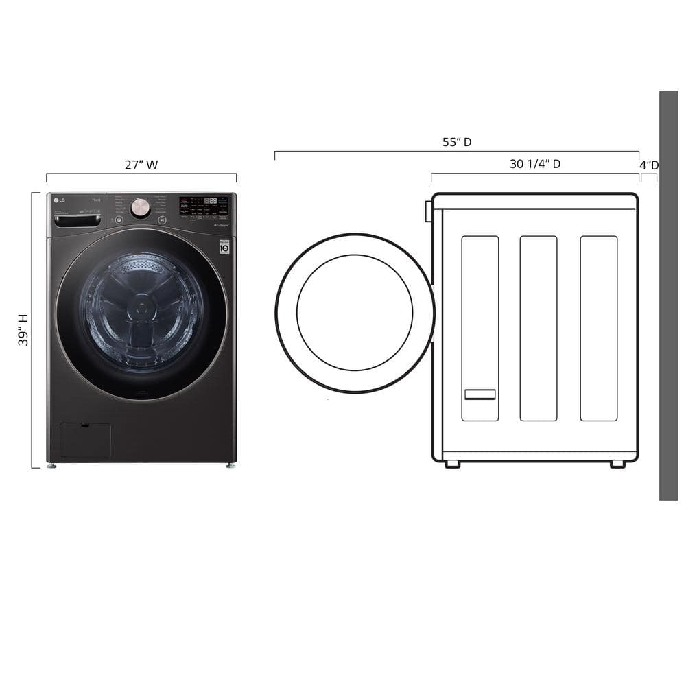 LG 4.5 Cu. Ft. Stackable Front Load Washer