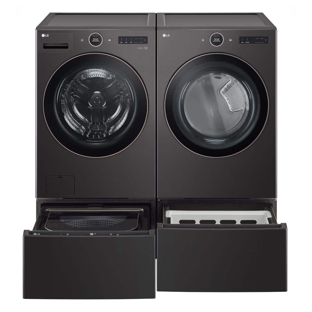 LG 27" Black Steel Laundry Pedestal with Drawer