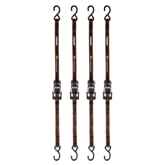 12 ft. x 1 in. Ratchet Tie Down (4-Pack)