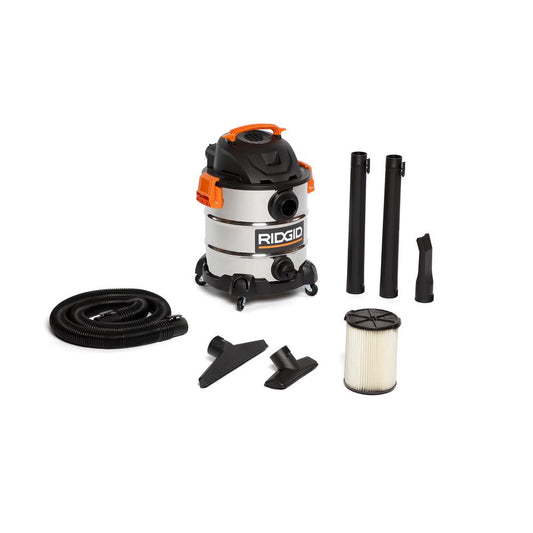 10 Gal. 6.0-Peak HP Stainless Steel Vacuum