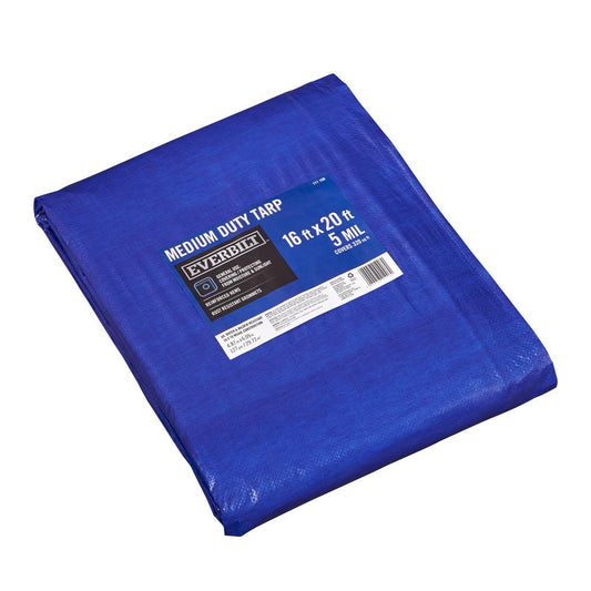 16 ft. x 20 ft. Blue Medium Duty Tarp