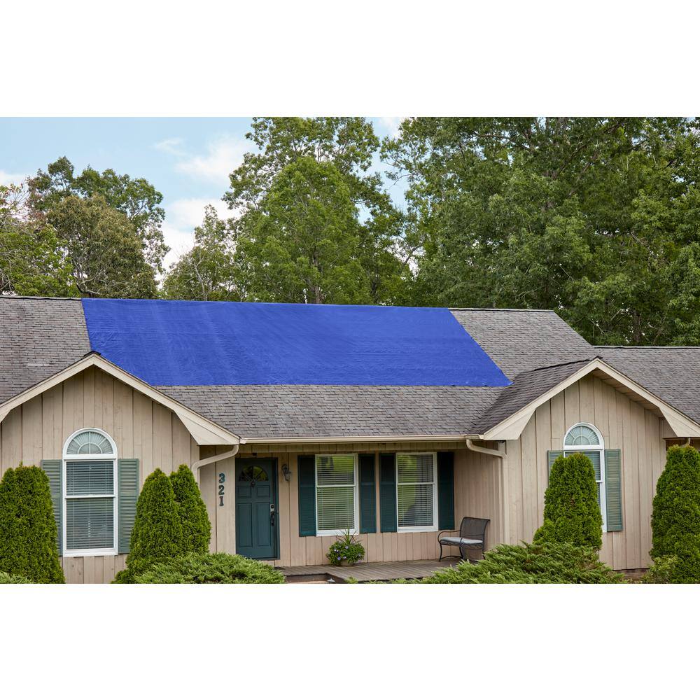 40 ft. X 60 ft. Blue Medium Duty Tarp