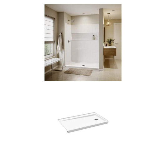 Bootz NexTile 60x34 Shower Wall & ShowerCast Pan