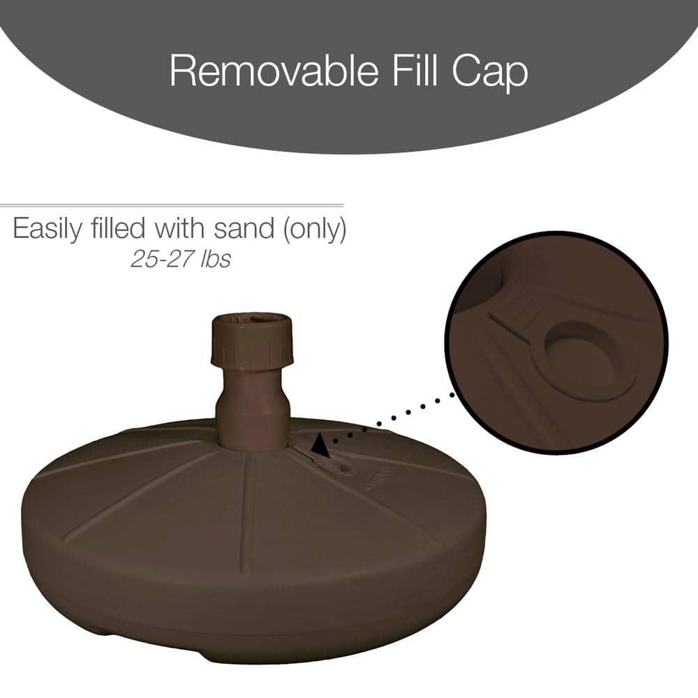 Resin Patio Umbrella Base in Bronze