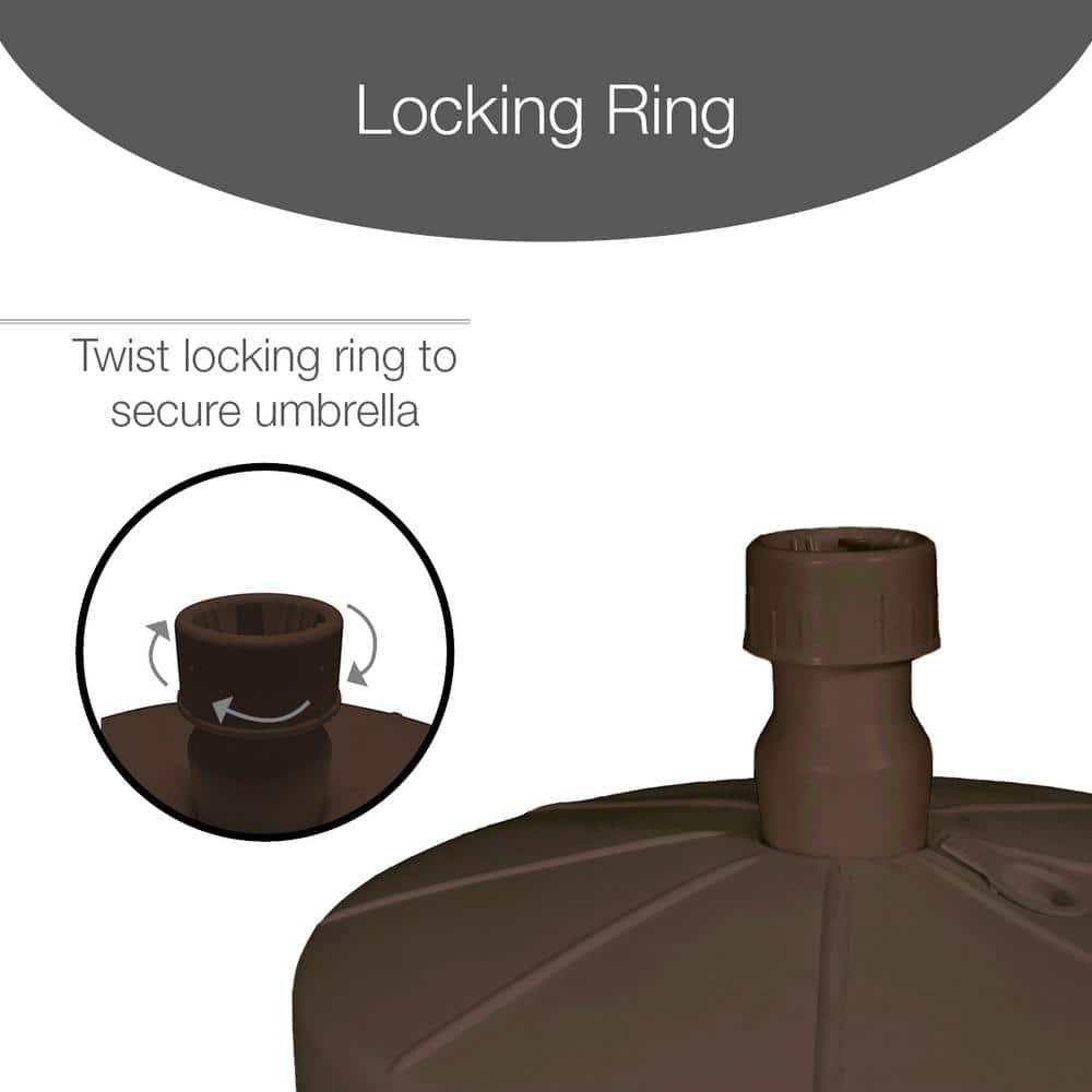 Resin Patio Umbrella Base in Bronze