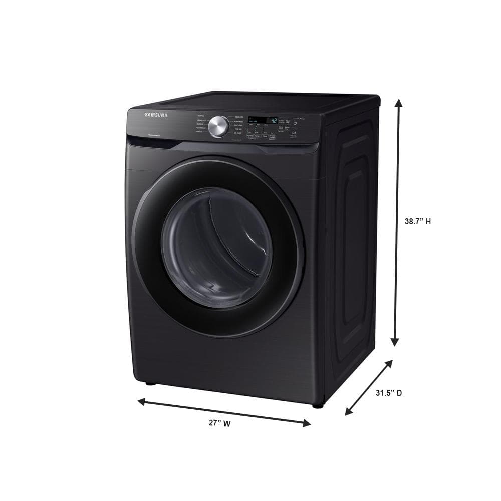 Samsung 7.5 cu. ft. Vented Electric Dryer, Black