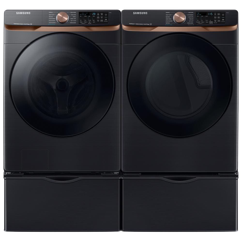 Samsung Smart Electric Dryer, Brushed Black