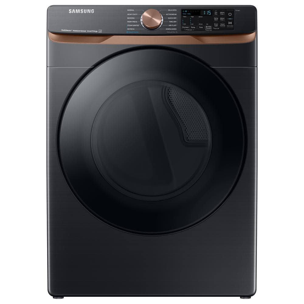 Samsung Smart Electric Dryer, Brushed Black