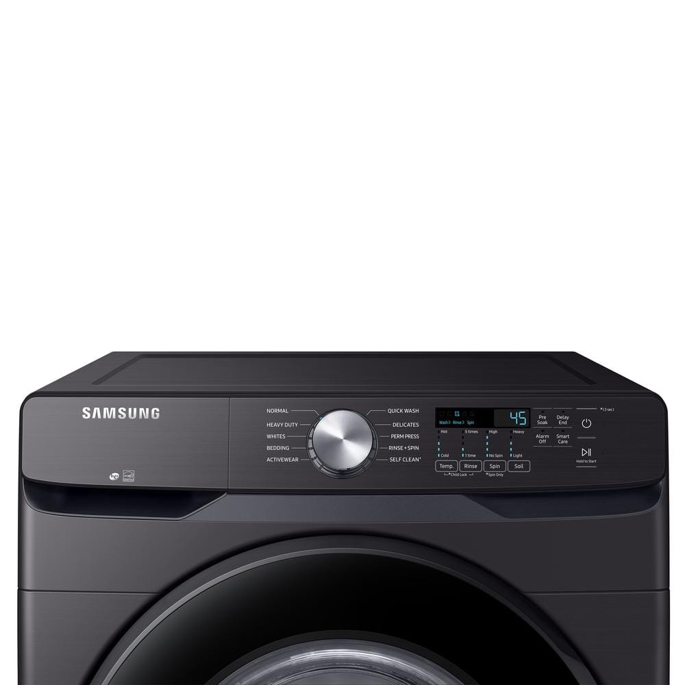 4.5 cu. ft. Front Load Washer, Brushed Black