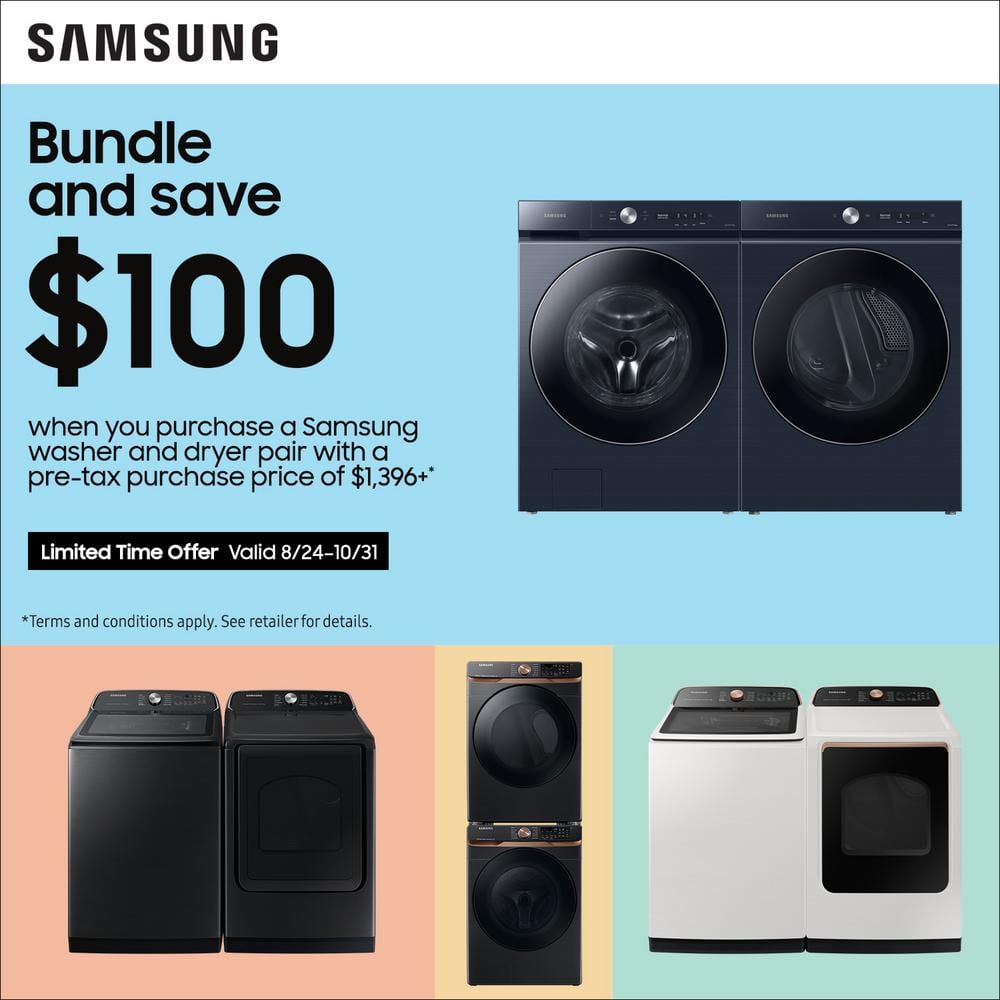 Samsung 5 cu. ft. Front Load Washer, Black