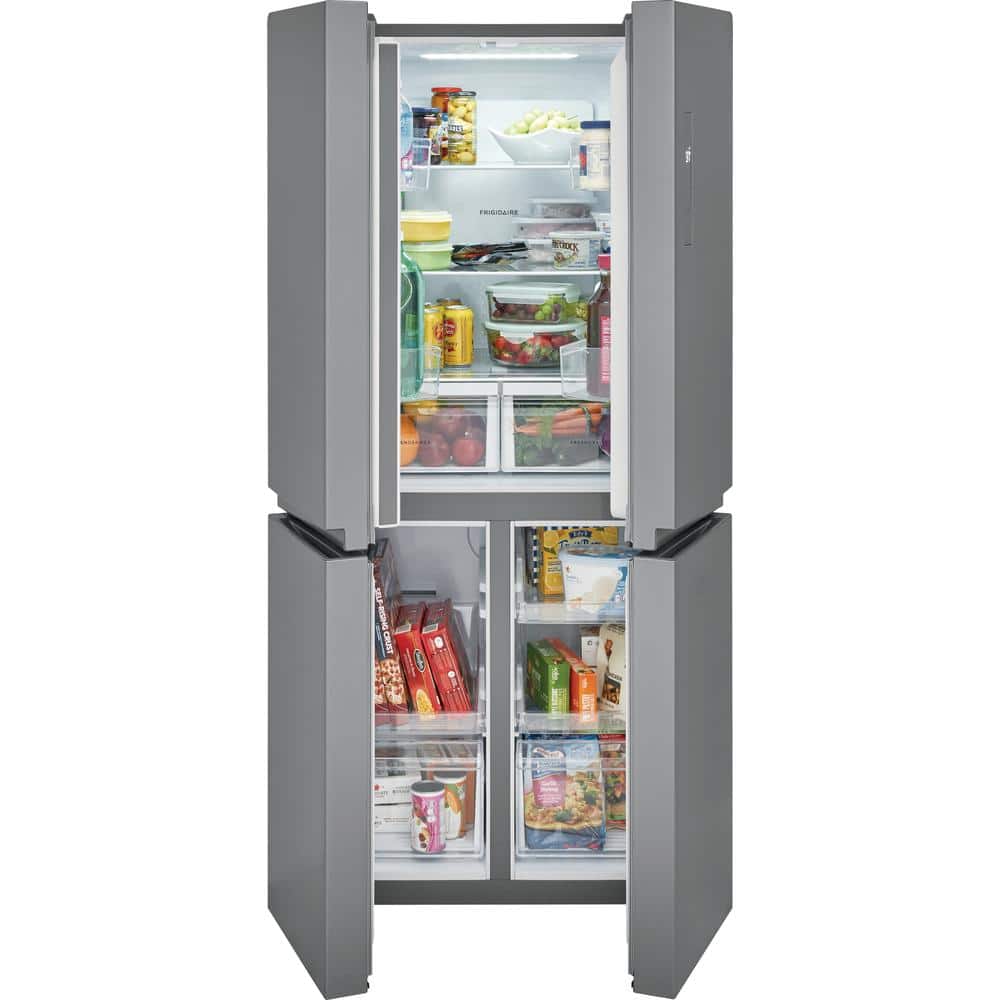 17.4 cu. ft. 4-Door Refrigerator in Brushed Steel