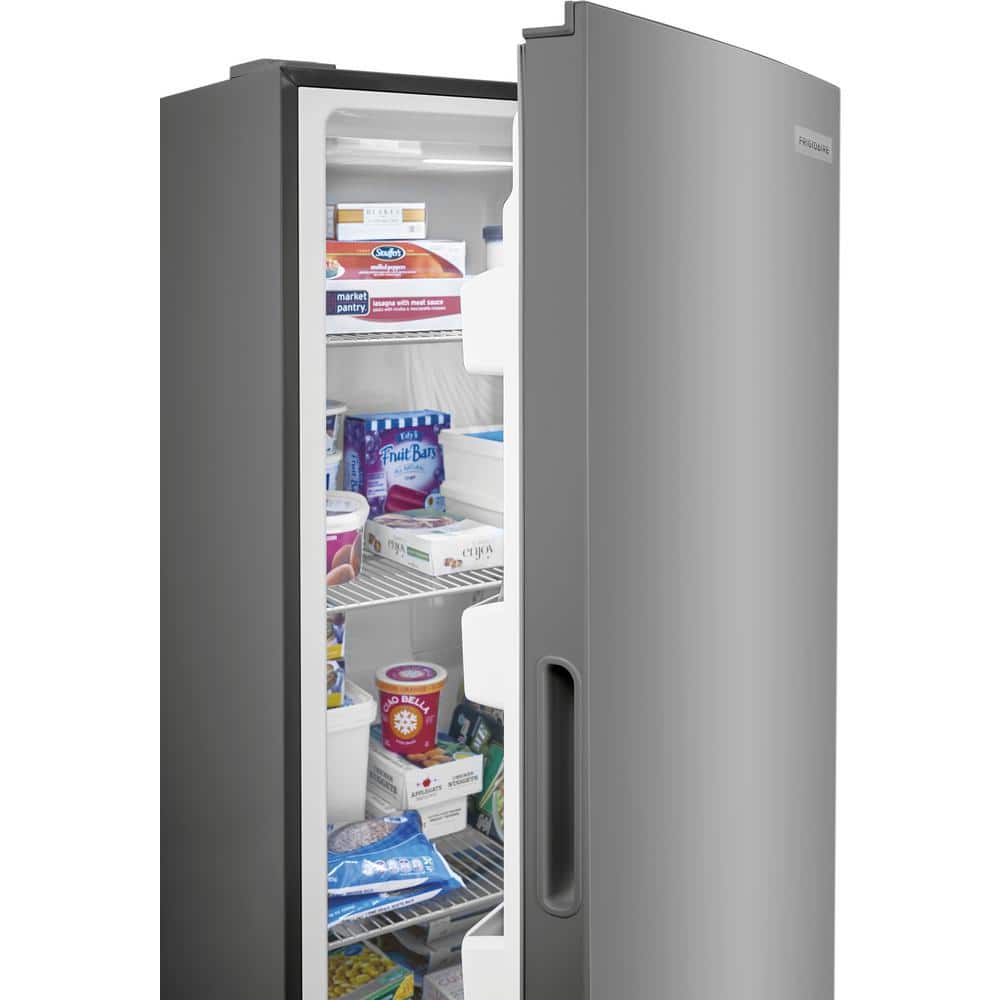 Frigidaire 13 cu ft Upright Freezer - Brushed Steel