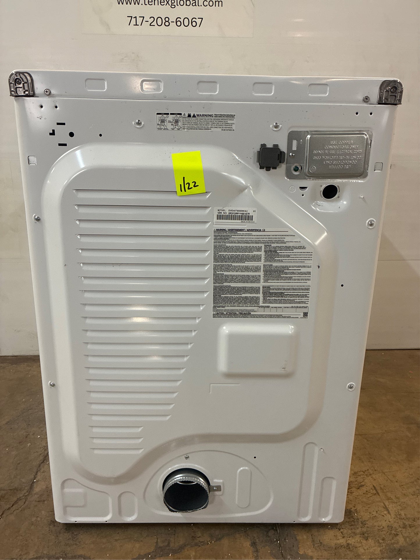 Samsung 7.5 cu ft Stackable Electric Dryer (White)