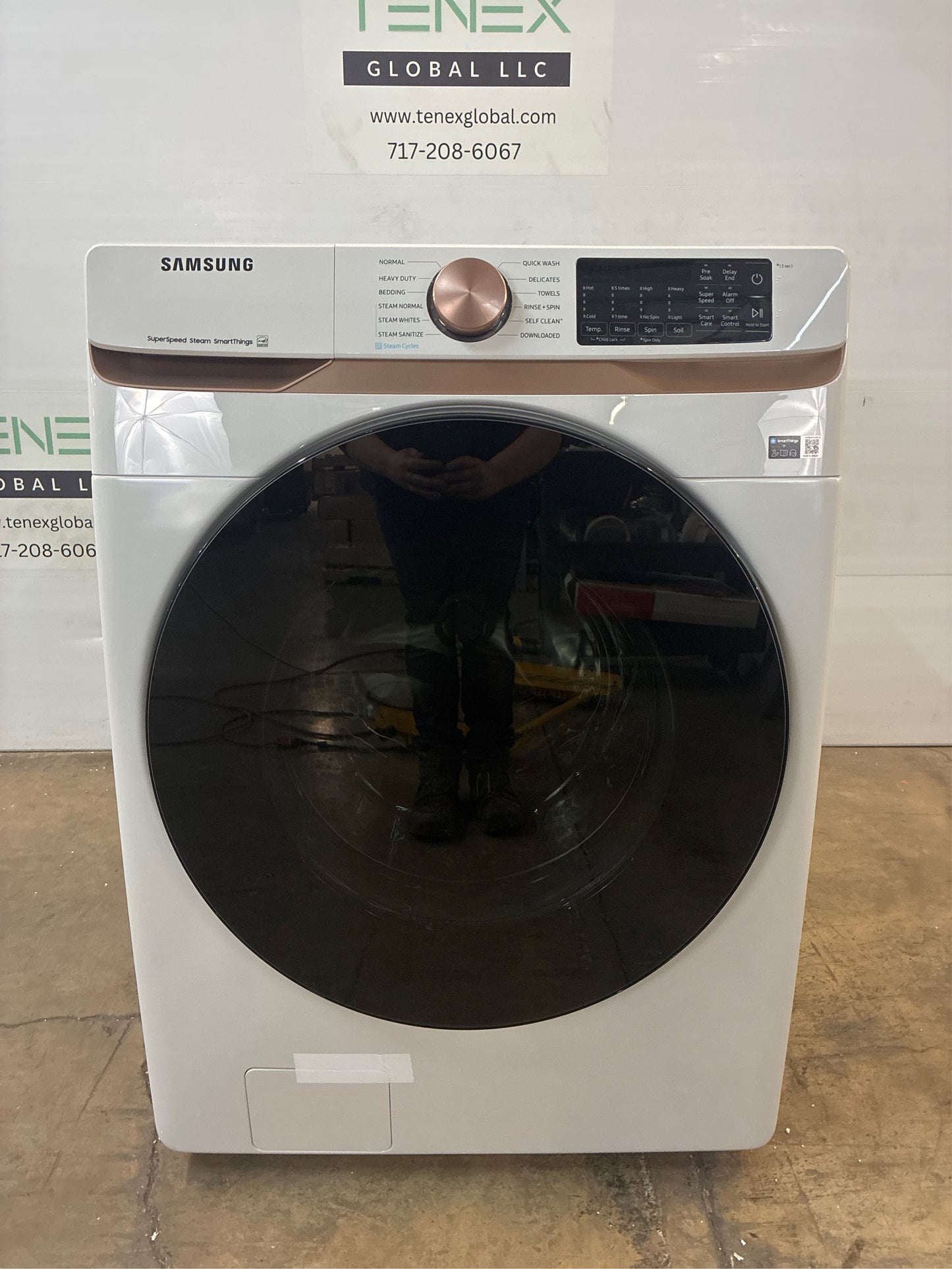 Samsung 5 cu, ft. Smart Front Load Washer, Ivory