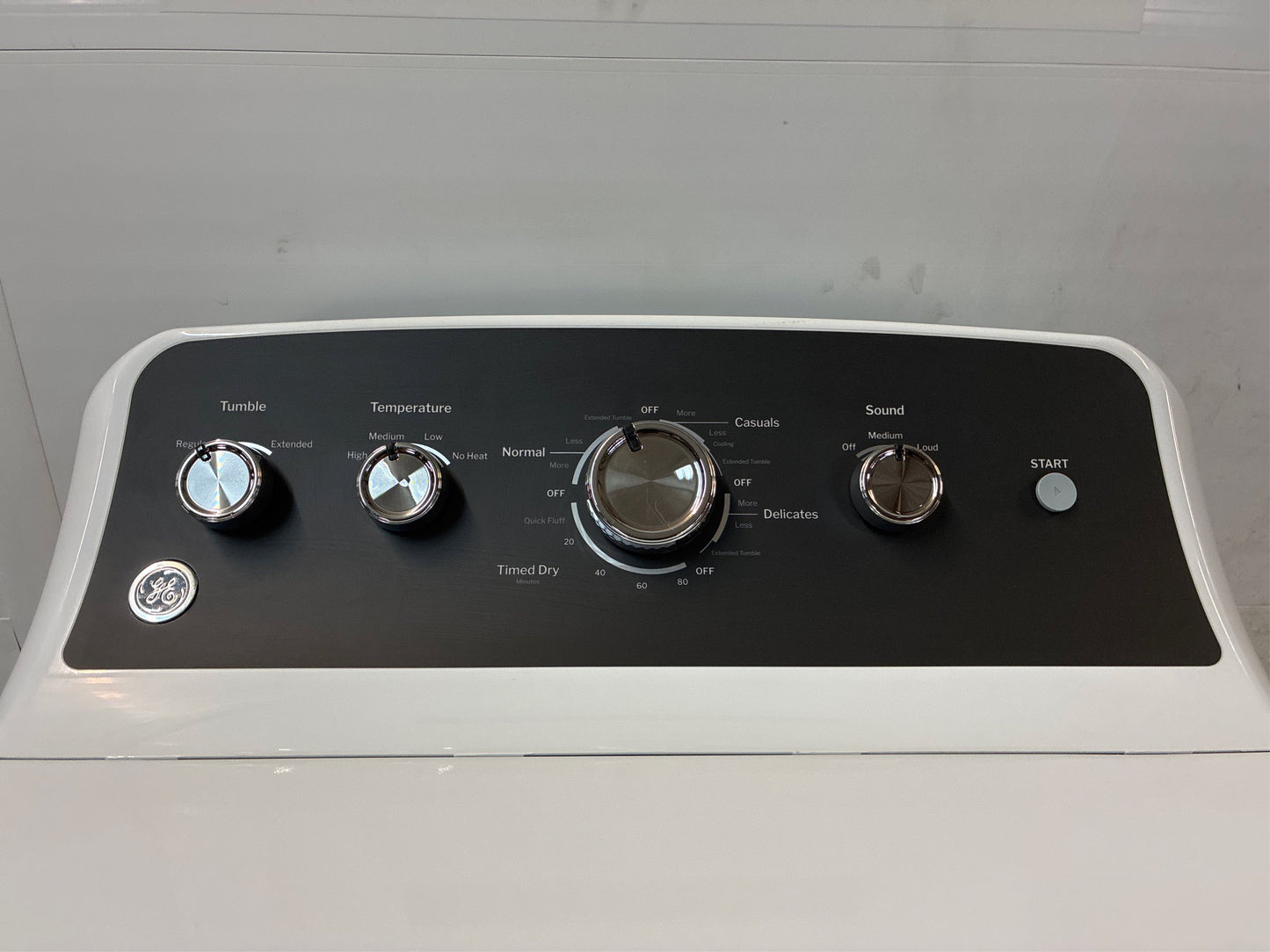 GE 7.2 cu. ft. Vented Electric Dryer, White