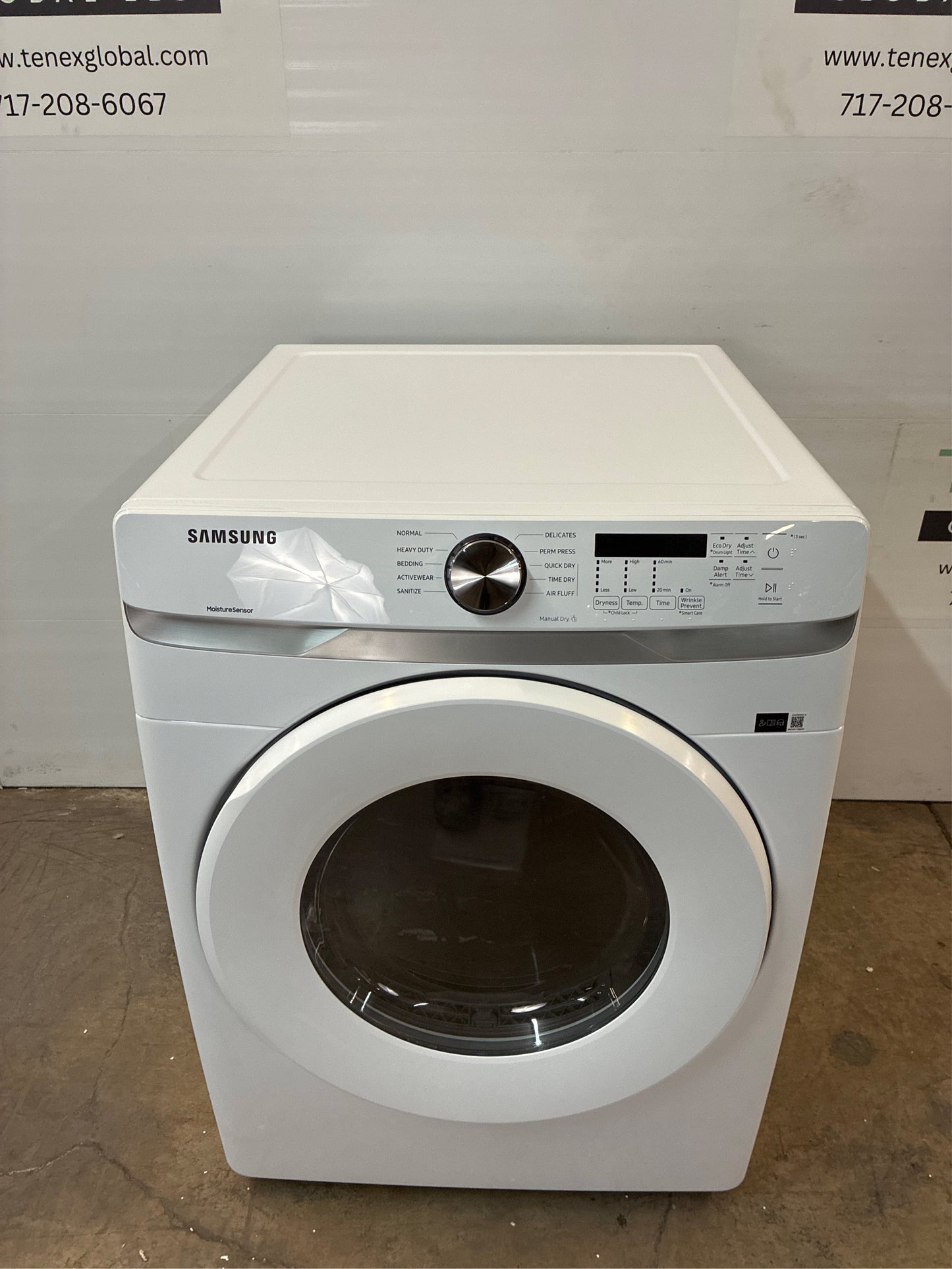 Samsung 7.5-cu. ft Stackable Dryer (White)