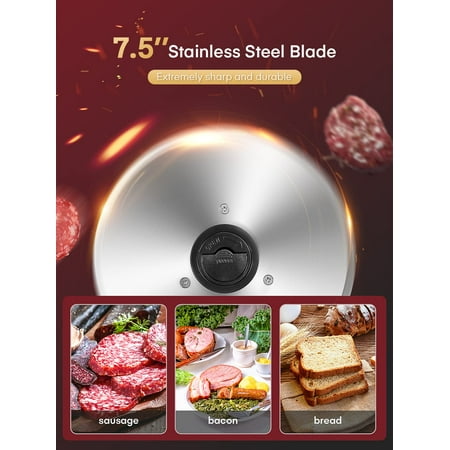FOHERE Electric Meat Slicer, 7.5" Blade