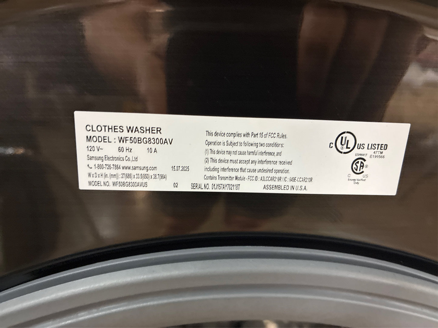 Samsung 5 cu. ft. Extra Large Front Load Washer