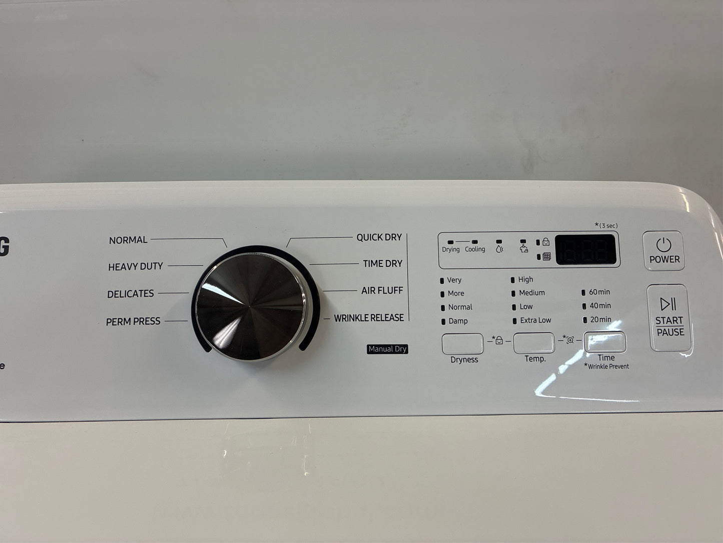 Samsung 7.2 cuft Vented Electric Dryer White