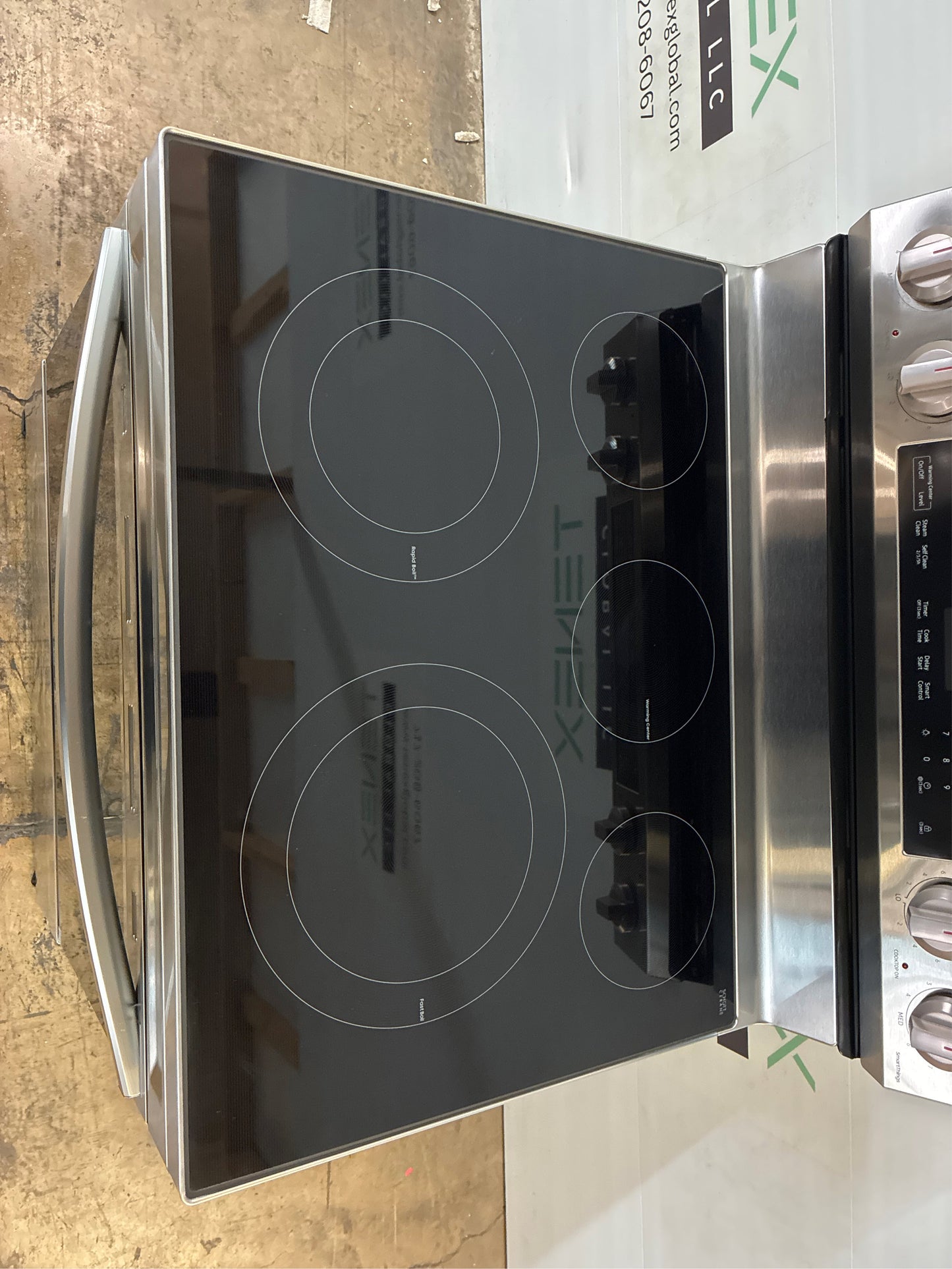 Samsung - 6.3 cu.ft. 5-Burner Electric Range