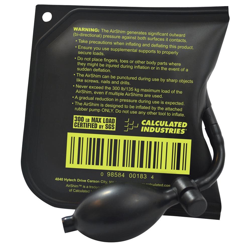 AirShim Pry Bar Holds Up To 300 lbs.