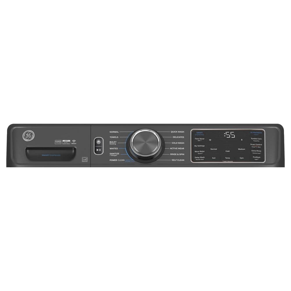 GE Smart Front-Load Washer 5.0 cu.ft. Graphite