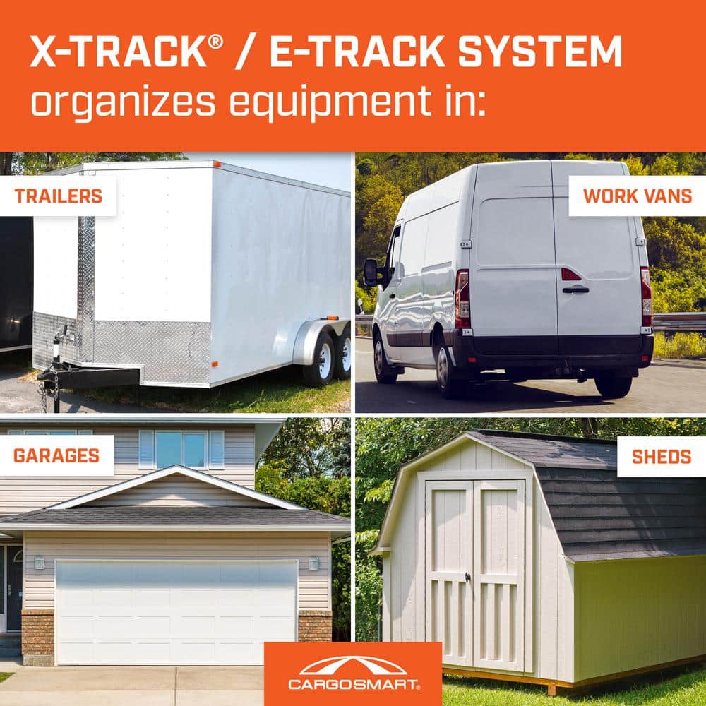 60 in Matte Black X-Track Rail - 1 pack