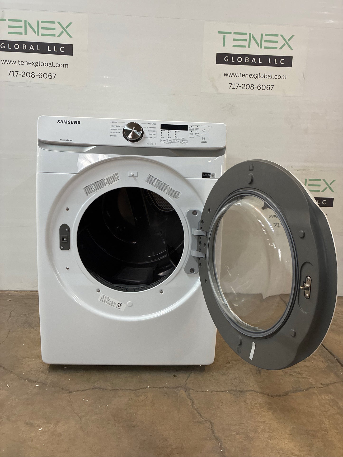 Samsung 7.5-cu. ft Stackable Dryer (White)