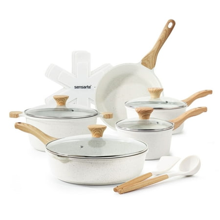 17-Piece Sensarte Nonstick Cookware Set